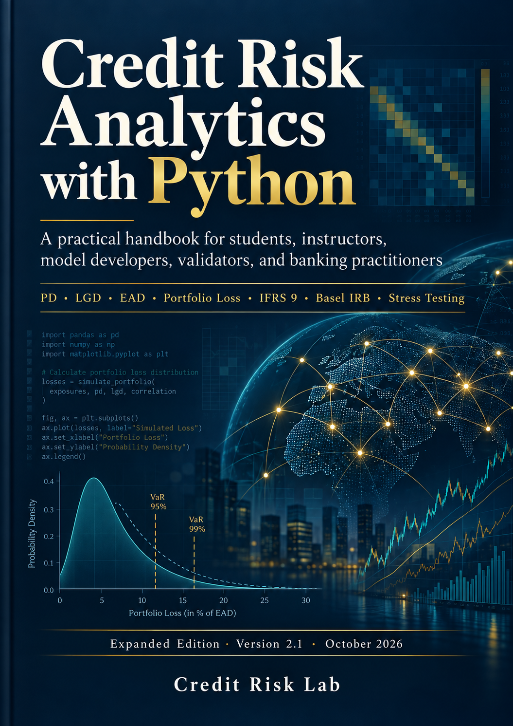 Credit Risk Analytics with Python handbook cover